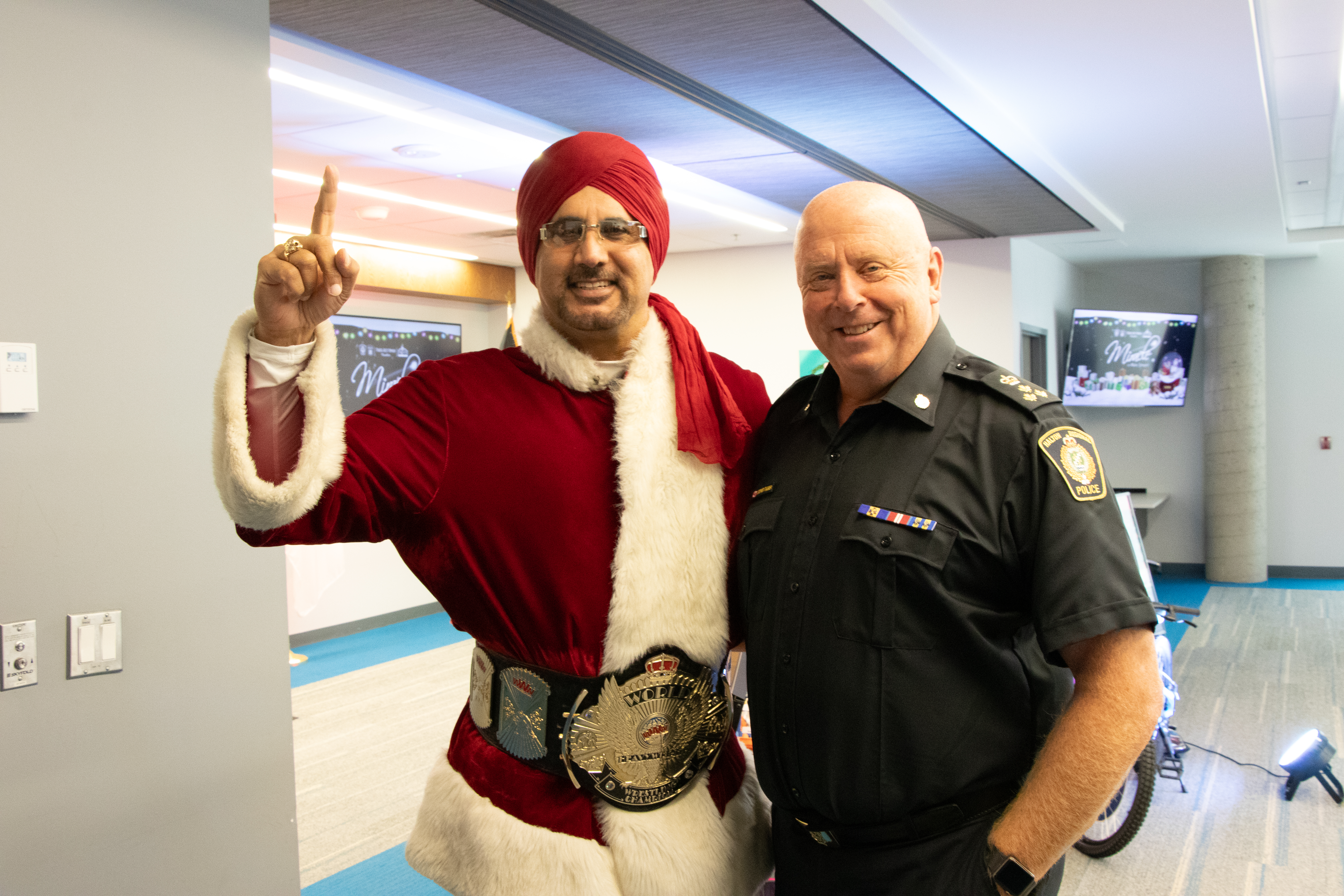 Tiger Ali Singh and Chief Stephen Tanner